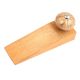 Golden Leaf Ceramic Floral Wooden Door Stopper